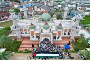 Warga Patani Gelar Aksi Bela Palestin di Masjid Jamik wilayah Pattani